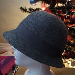 Lovely Women's Gray 100% Wool Hat with Band by Expression